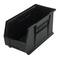 Quantum Storage Systems® Black 18" x 8.25" x 7" ULTRA Stack & Hang Bin